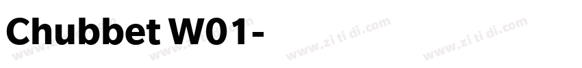 Chubbet W01字体转换